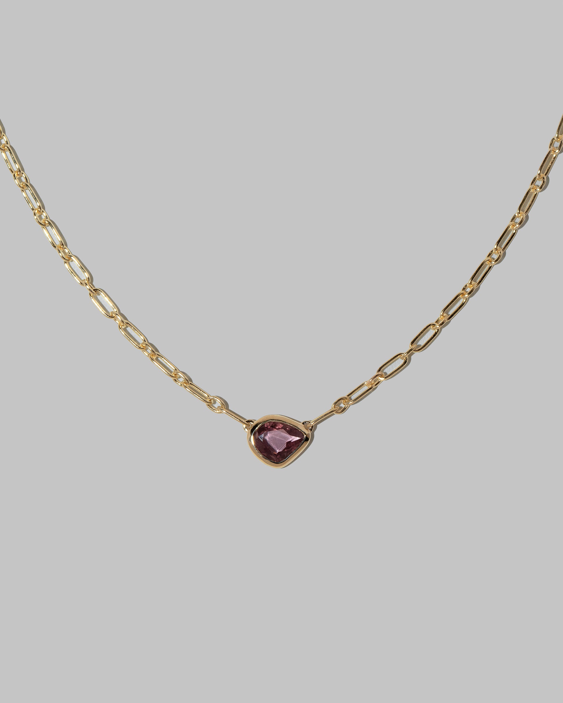 Closeup details of the Northern Lights Necklace 006 on light color background.