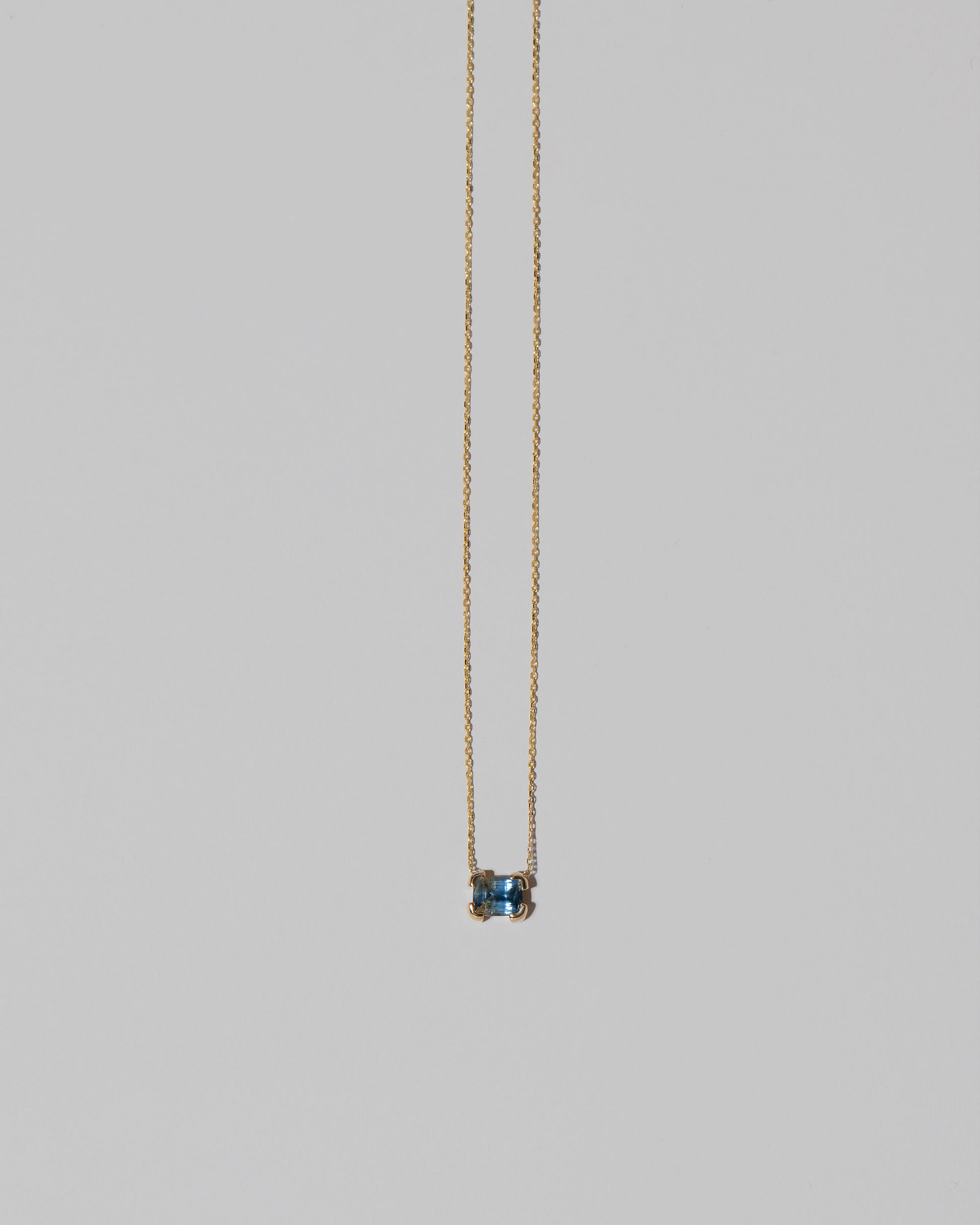 Closeup details of the Northern Lights Necklace 008 on light color background.