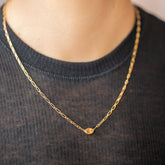 product_details::Northern Lights Necklace 001 on model.