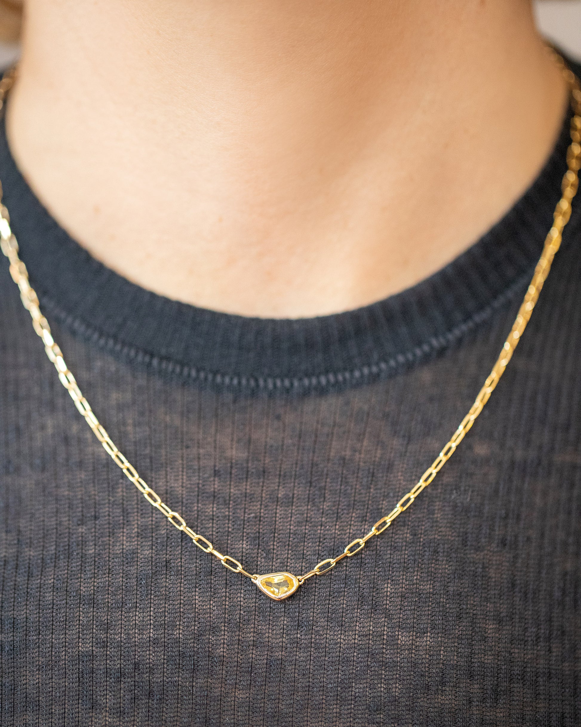 Northern Lights Necklace 005 on model.