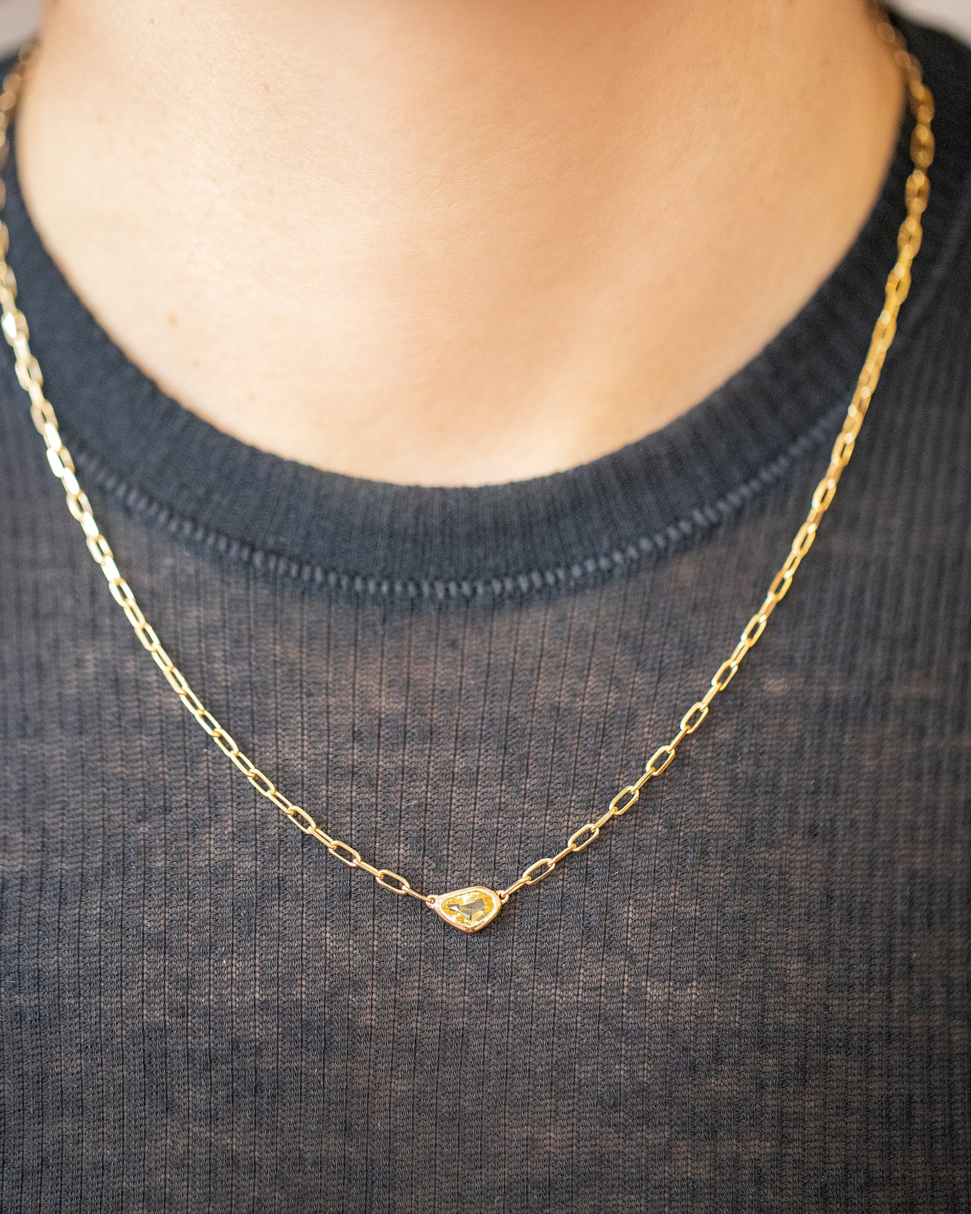 Northern Lights Necklace 005 on model.