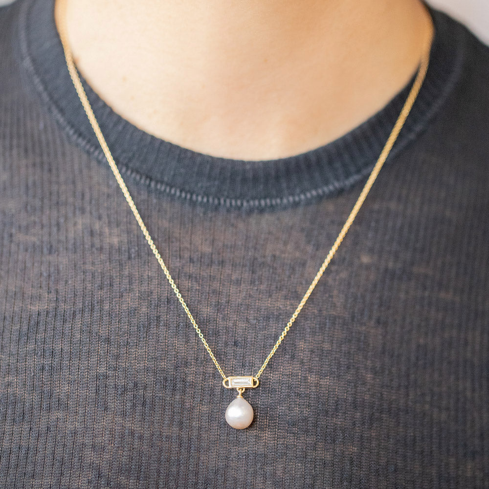 product_details::Poseidon Necklace on model.