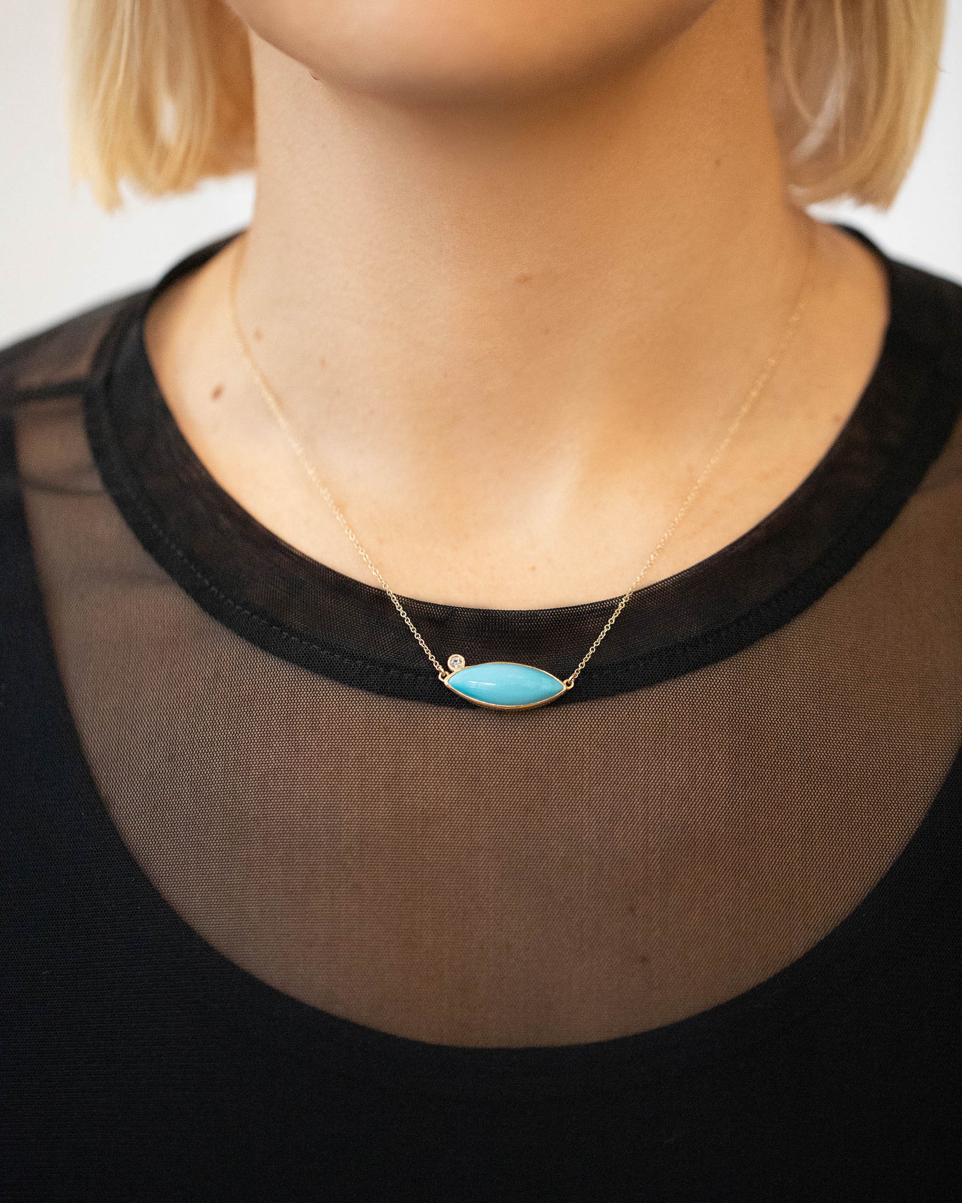 Sonora Necklace on model.