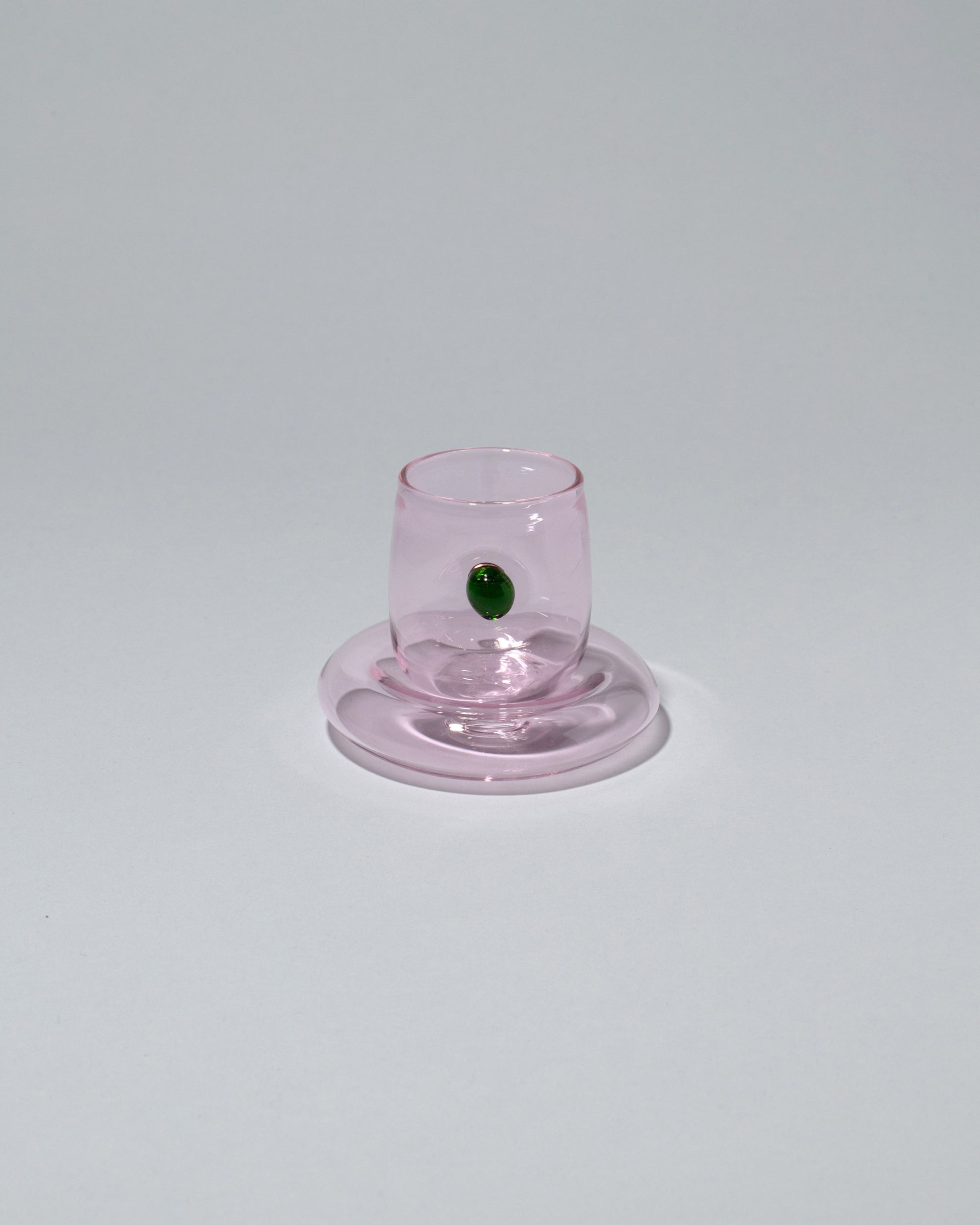 Ornamental by Lameice Pink & Green Eye Candy Espresso Set on light color background.