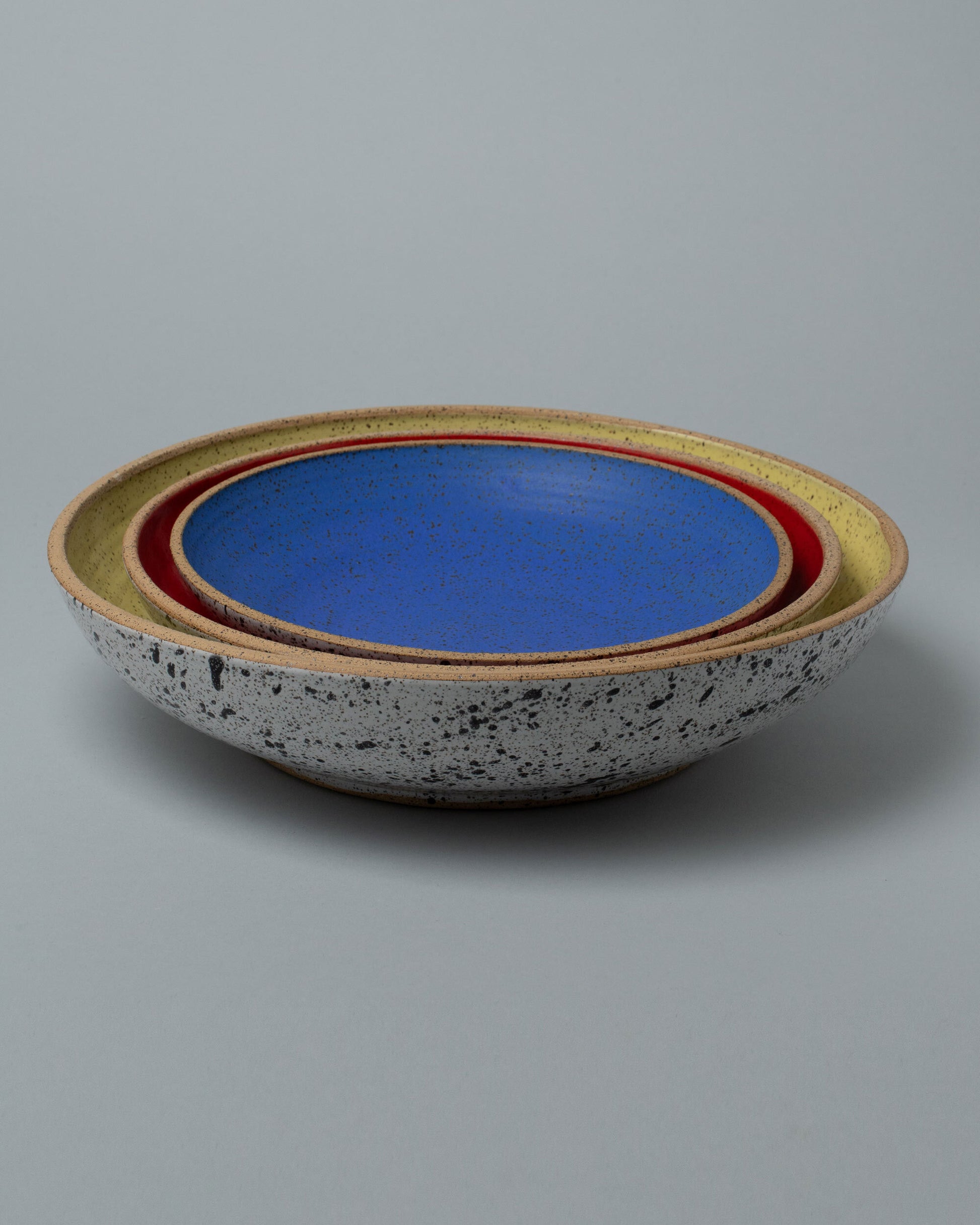 Recreation Center Exclusive Nesting Bowl Set Two on light color background.