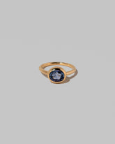 Geyser Blue Sapphire Ring 002 on light color background.