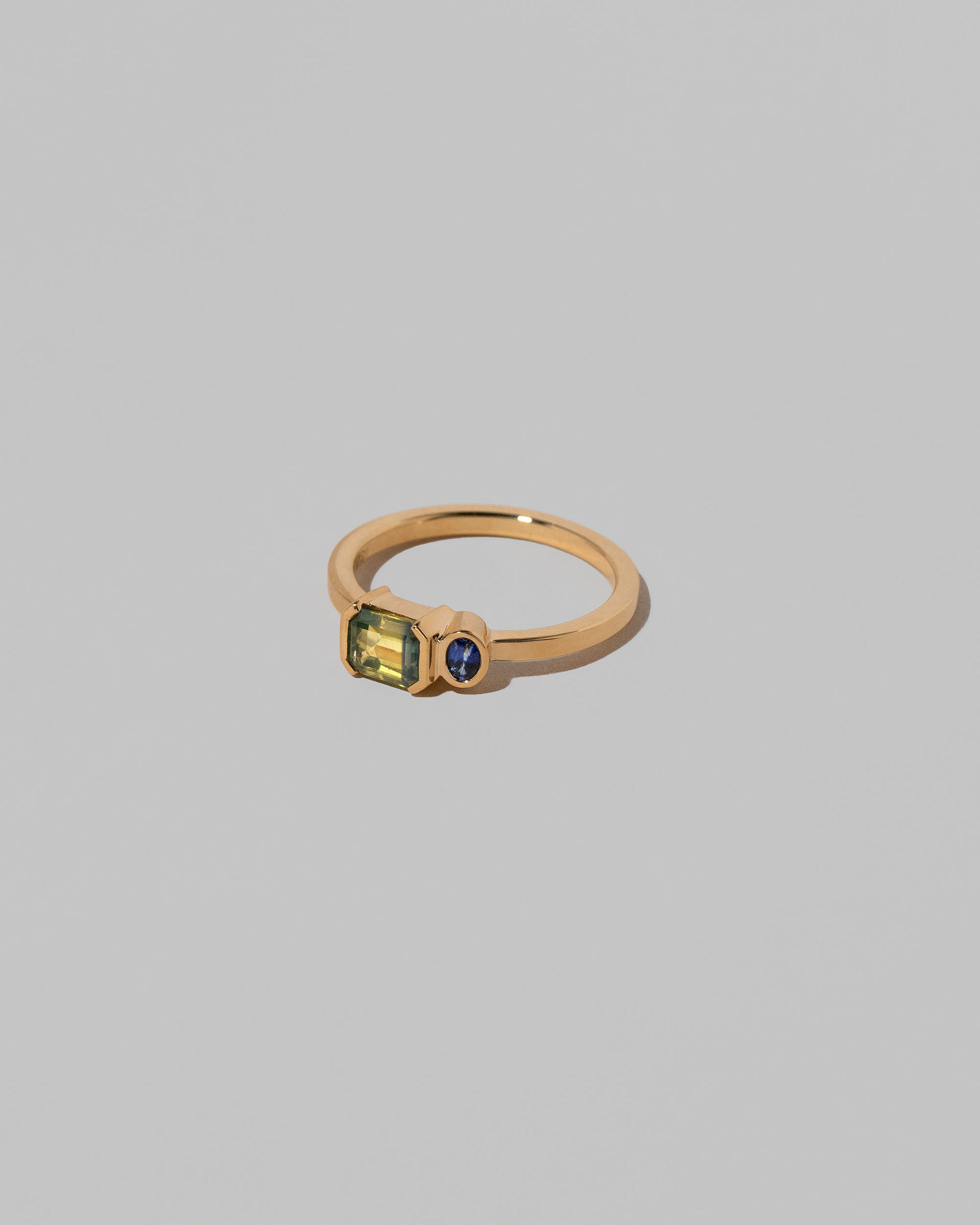 View from the side of the Dianthus Ring on light color background.