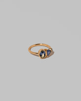 View from the side of the Nemesia Ring on light color background.