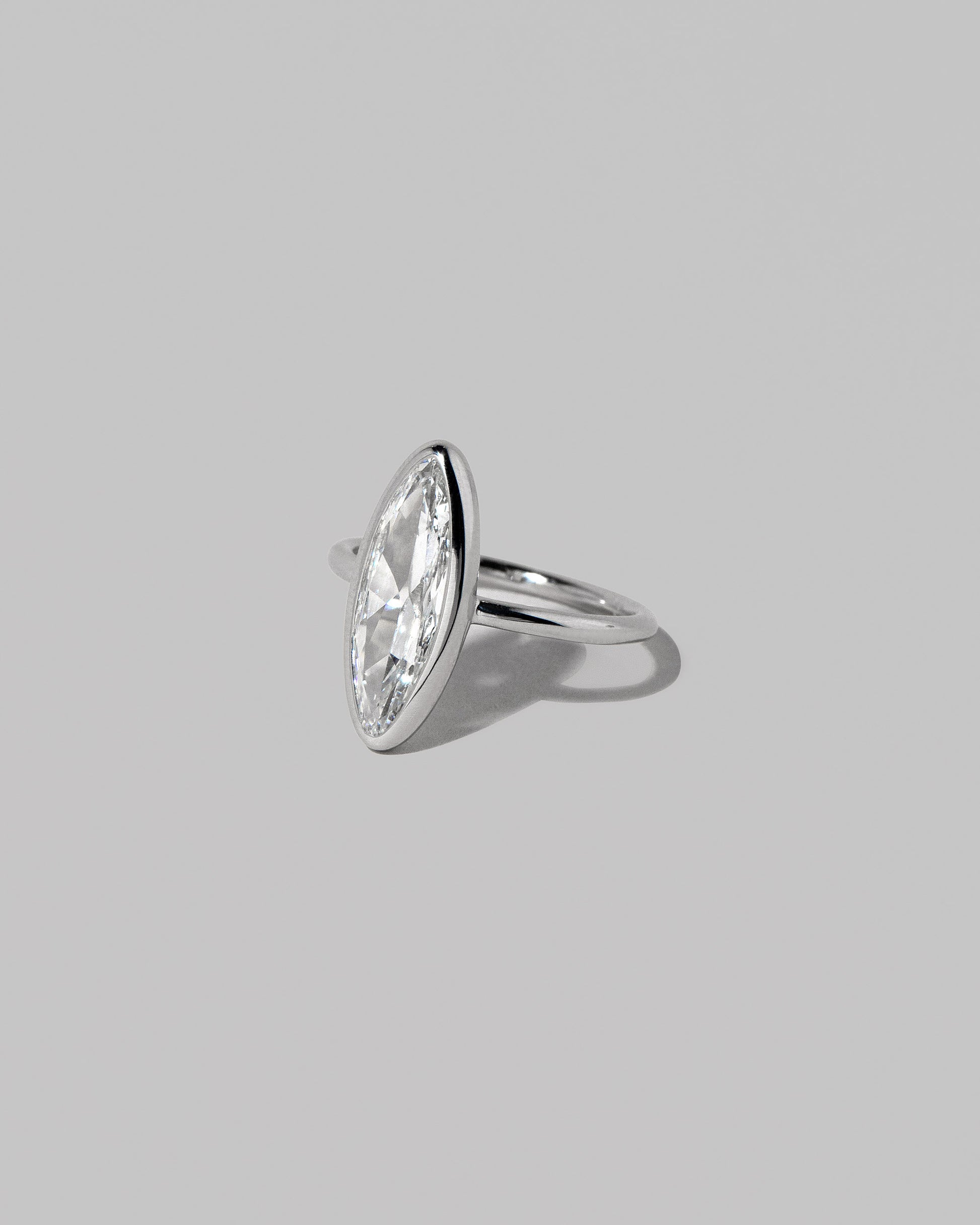 View from the side of the Supernova Ring on light color background.