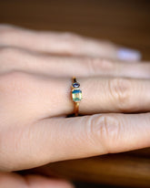 Dianthus Ring on model.
