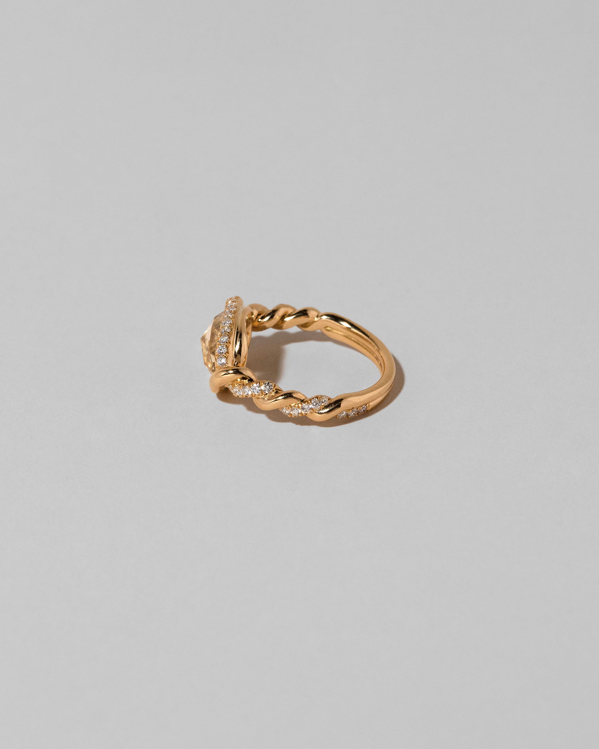View from the back of the Encircle Ring on light color background.