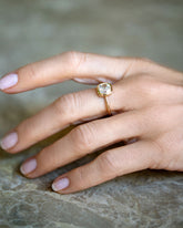 Gusher Diamond Ring 025 on model.