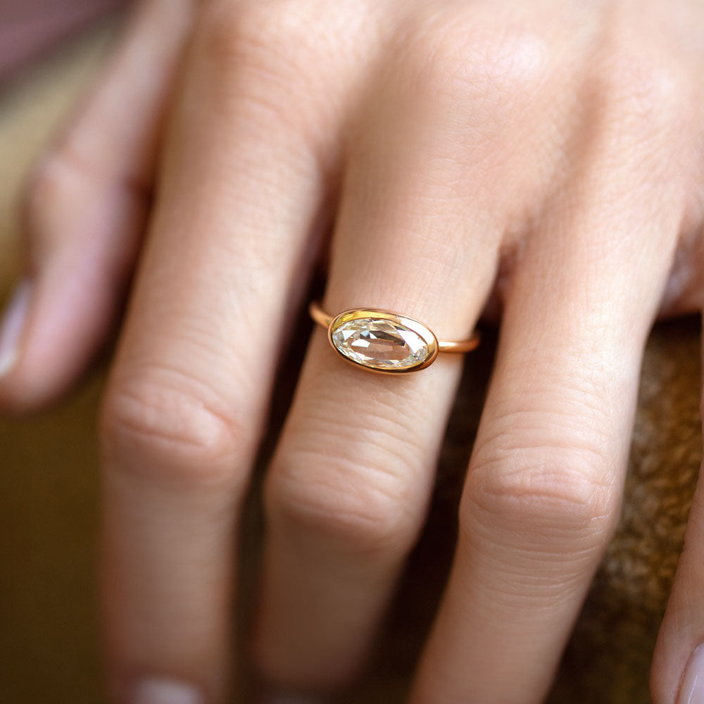 product_details::Gusher Diamond Ring 019 on model.