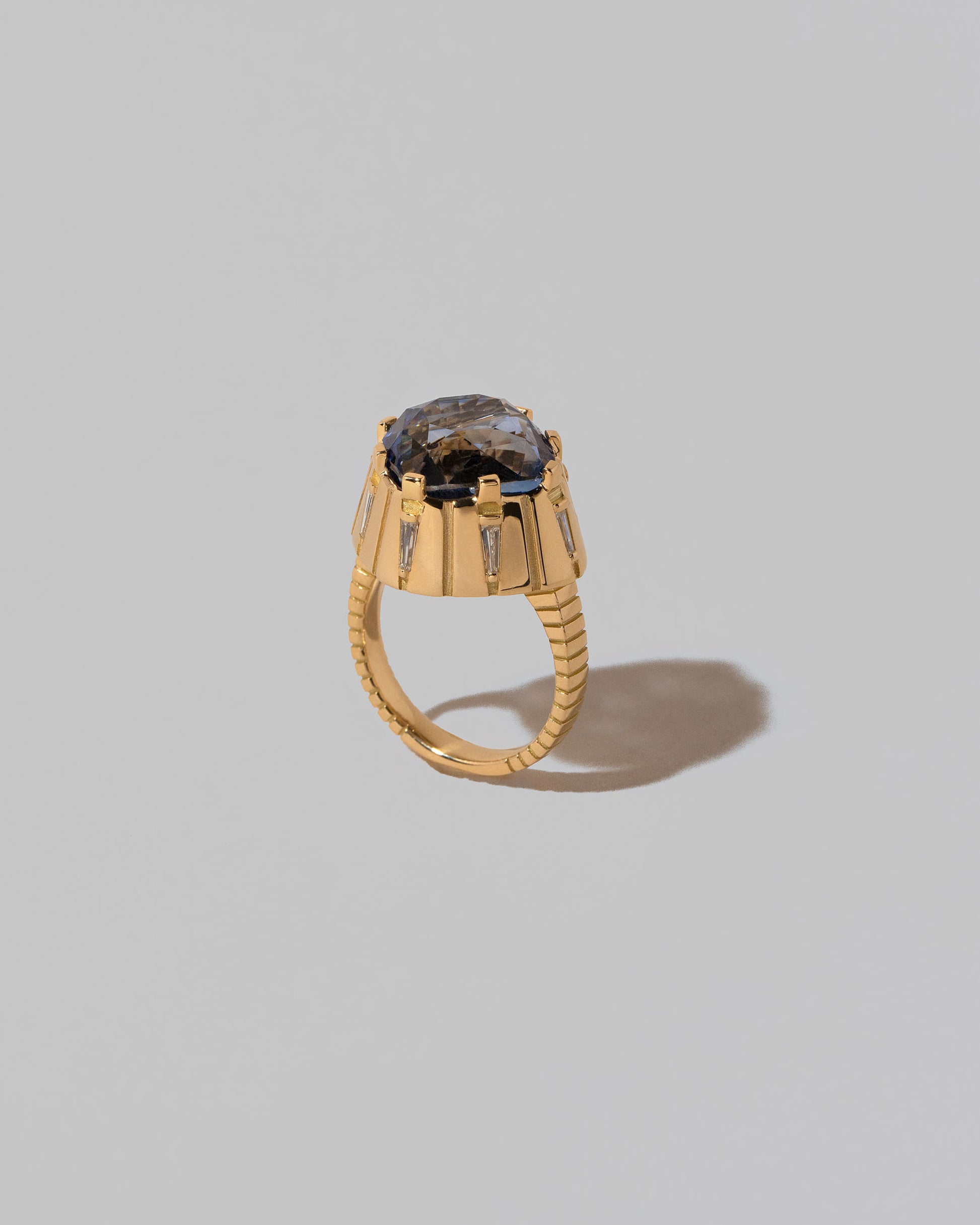 Detail view of the Alluim Ring on light color background.
