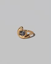 View from the side of the Ambrosina Ring on light color background.