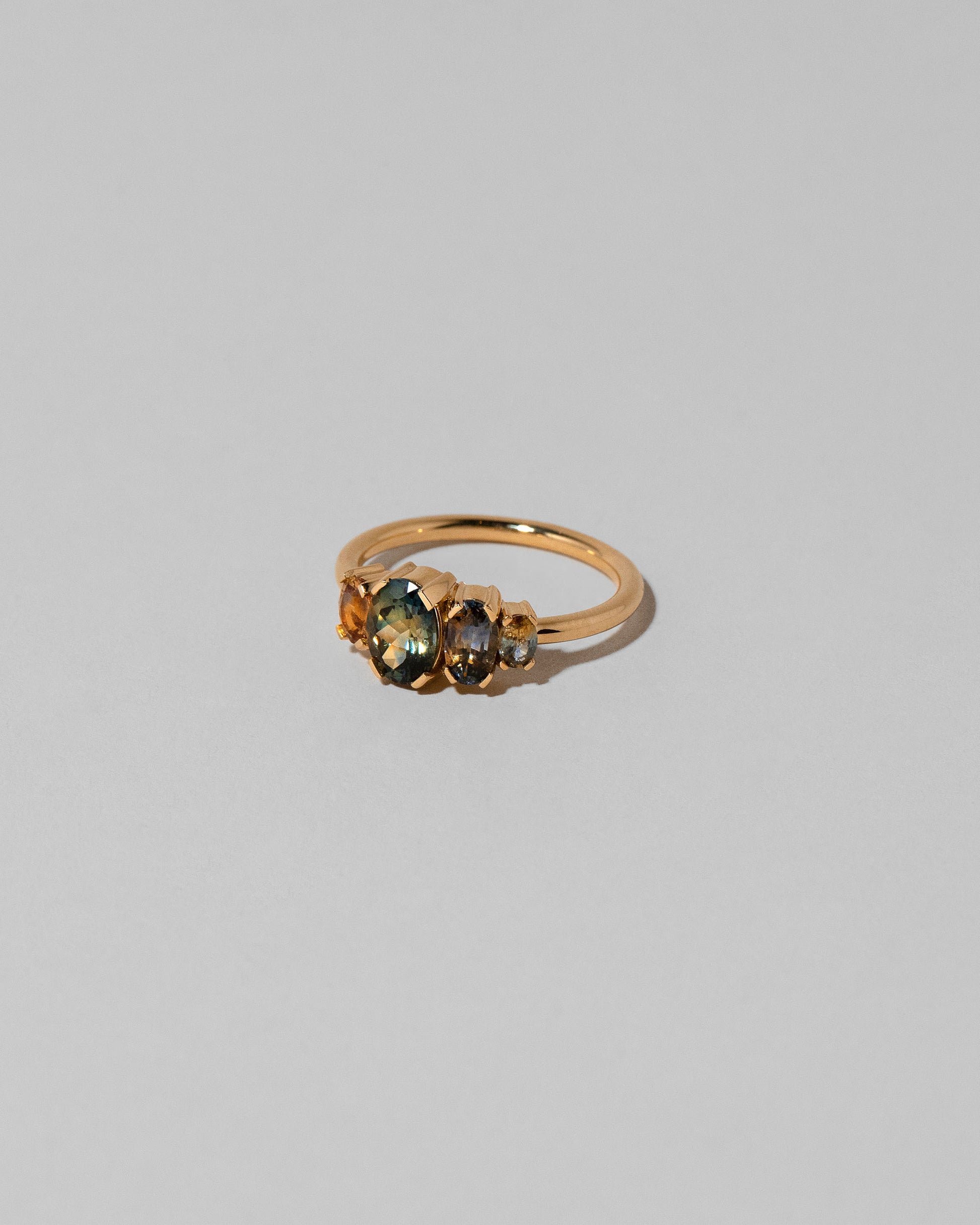 View from the side of the Calanthe Ring on light color background.