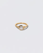 Diamond Calatrava Ring on light color background.