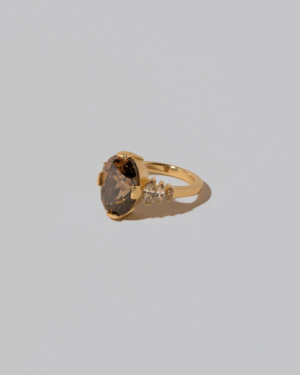 View from the side of the Calycanthus Ring on light color background.