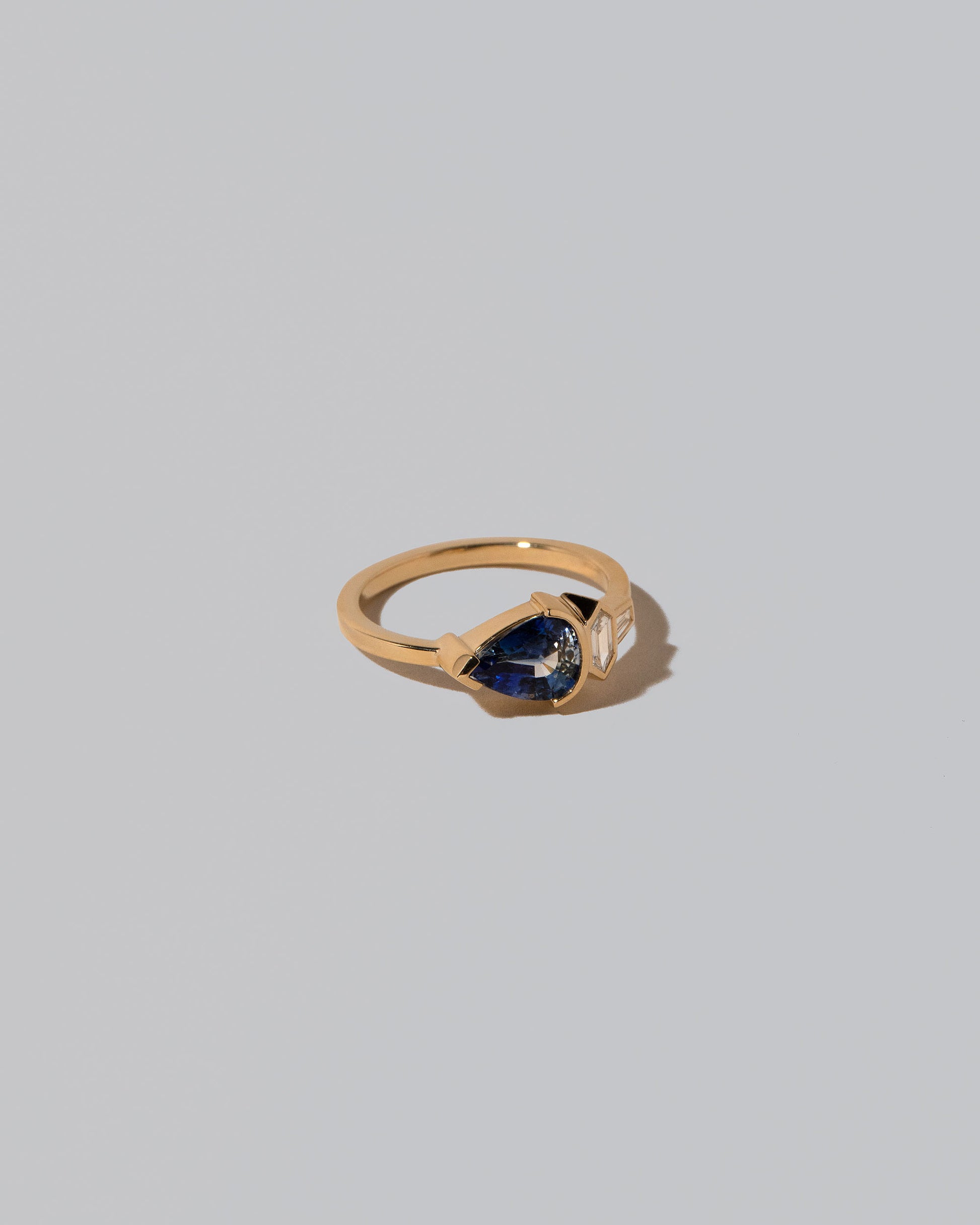 View from the side of the Camassia Ring on light color background.