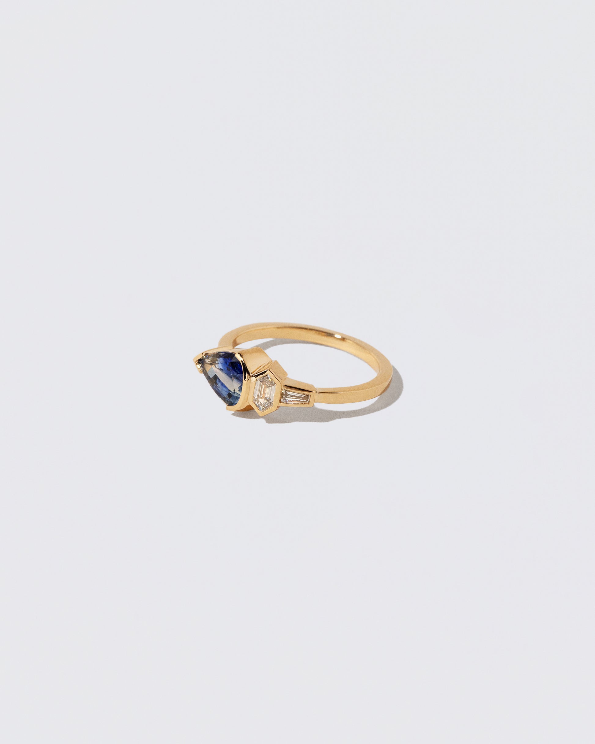 View from the side of the Camassia Ring on light color background.