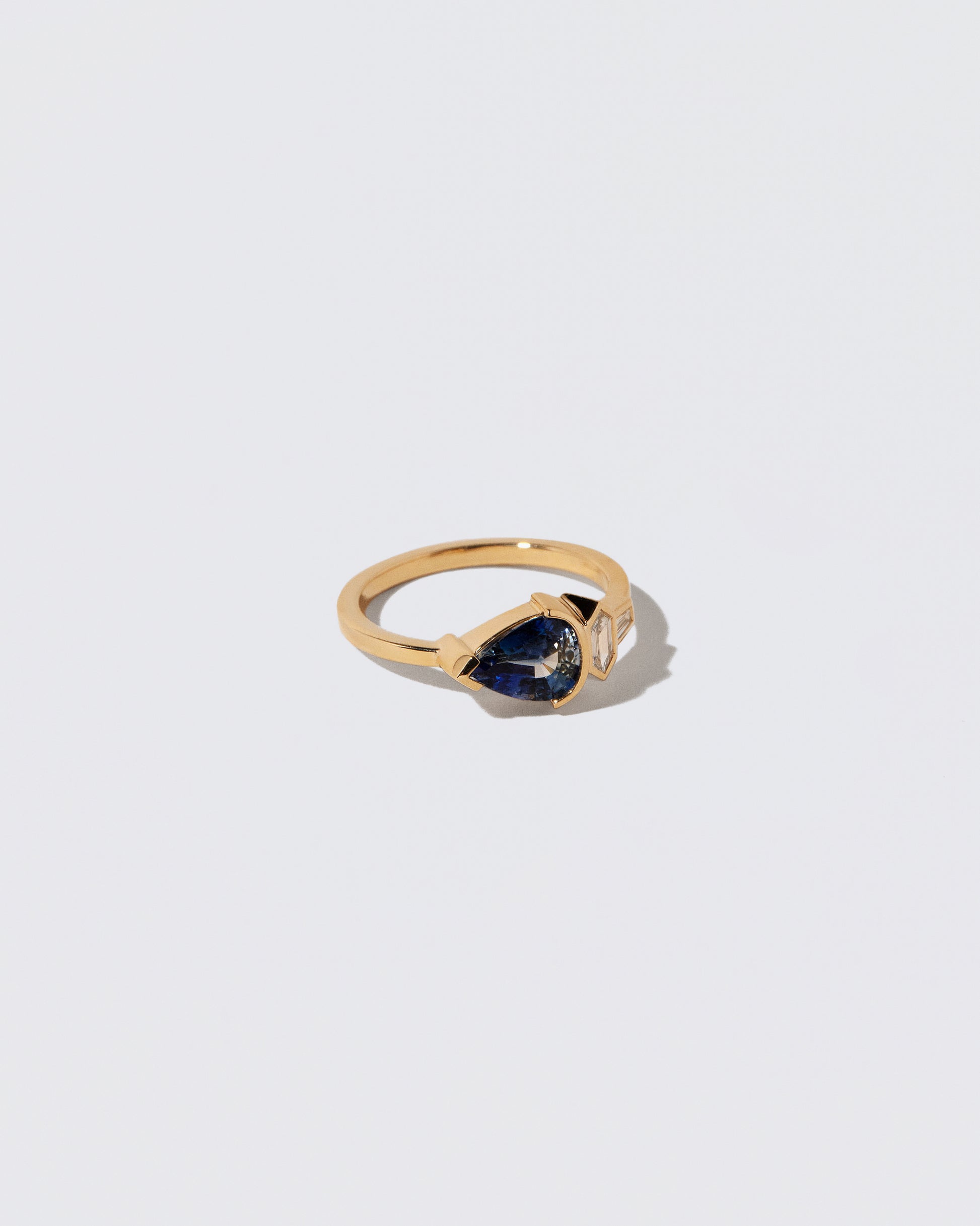 View from the side of the Camassia Ring on light color background.