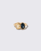Double Drop Ring on light color background.