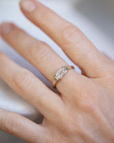 Diamond Expression Ring on model.