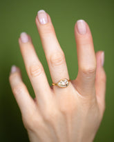 Gusher Diamond Ring 043 on model.