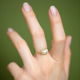 product_details::Gusher Diamond Ring 043 on model.