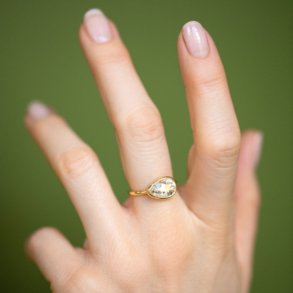 product_details::Gusher Diamond Ring 043 on model.