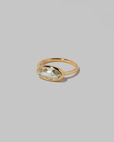 View from the side of the Gusher Diamond Ring 045 on light color background.