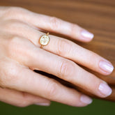 product_details::Gusher Diamond Ring 047 on model.