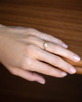 Gusher Diamond Ring 050 on model.