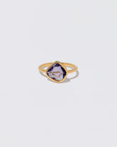 Gusher Purple Sapphire Ring 054 on light color background.