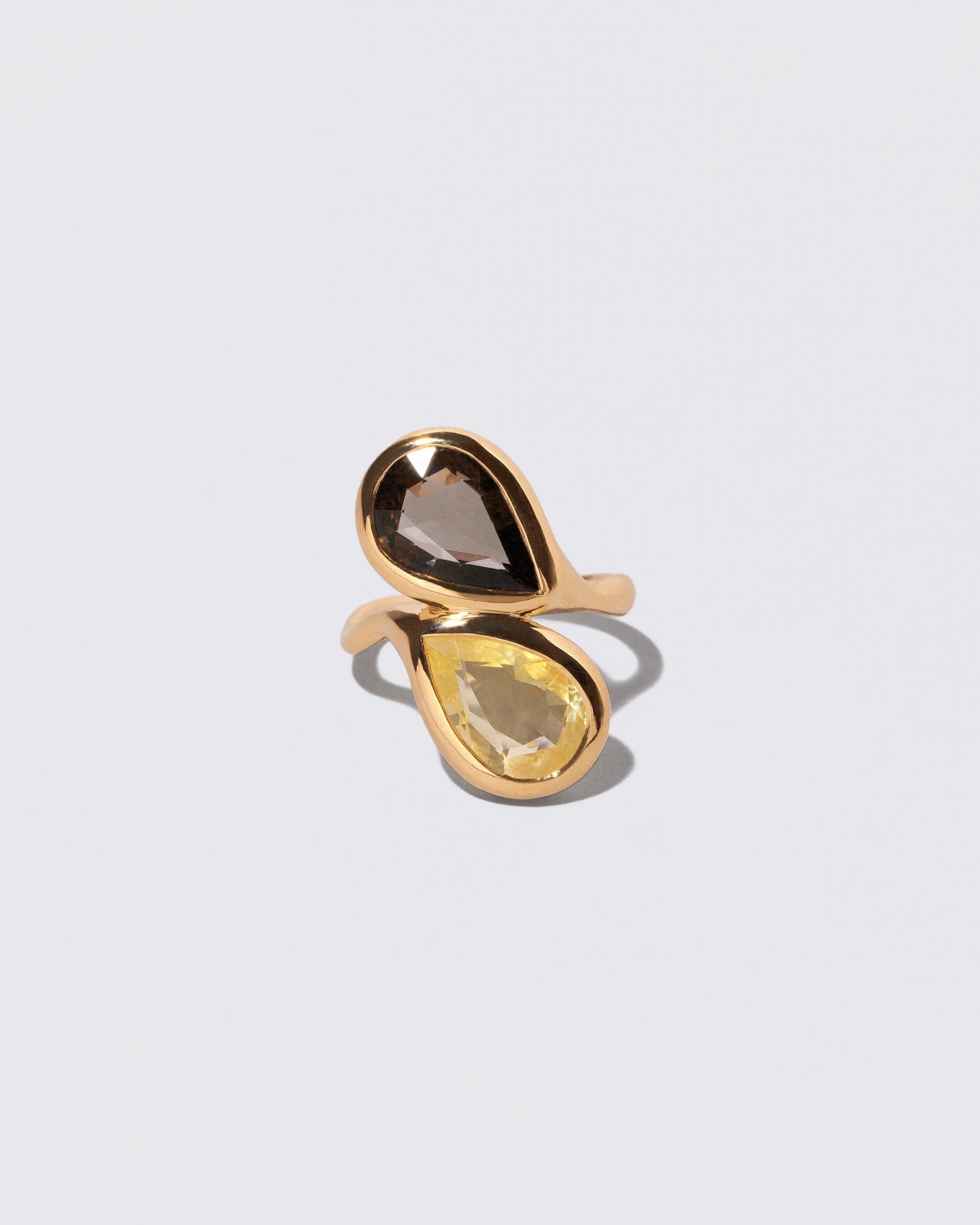 Illusion of Opposites Ring on light color background.