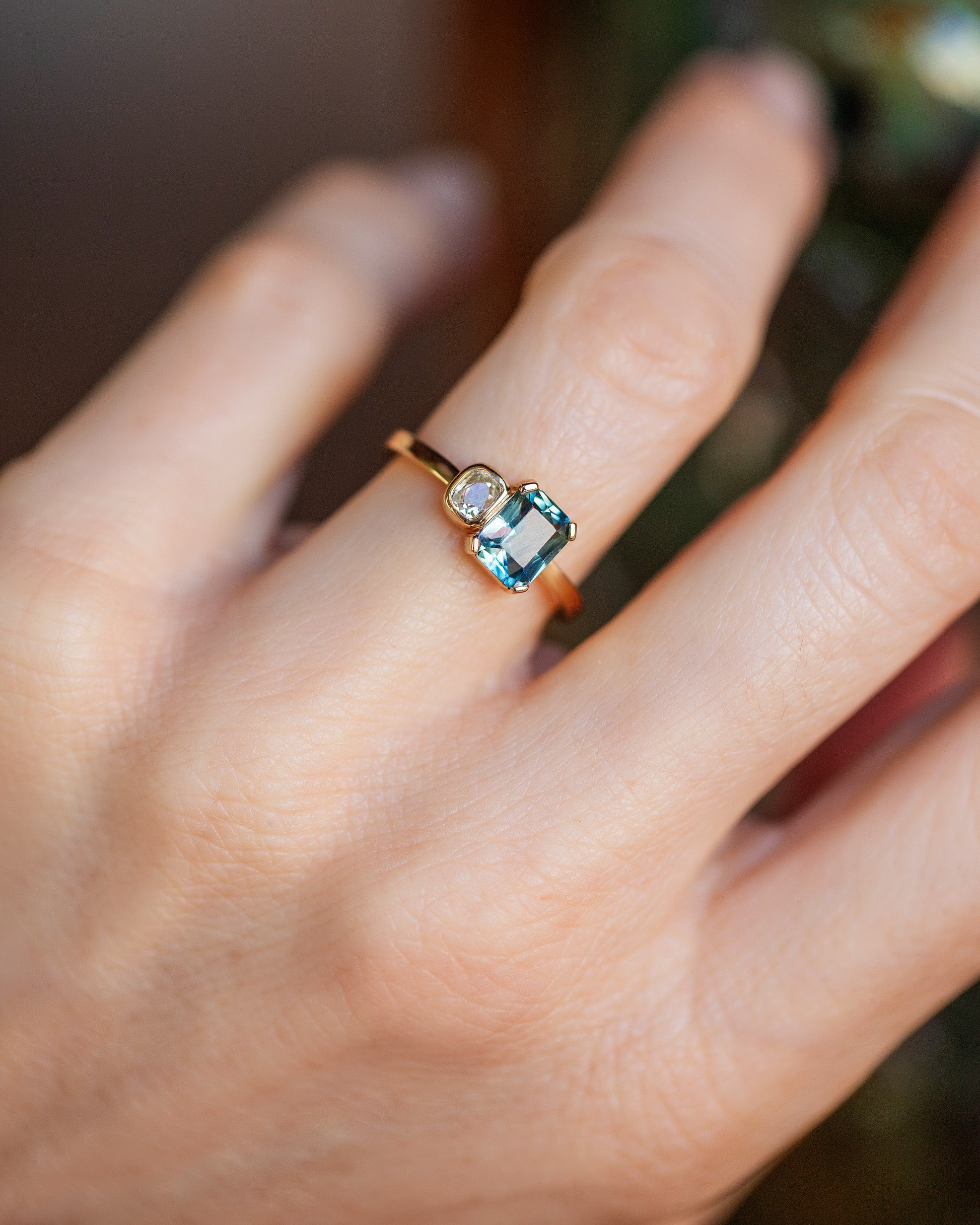 Meadow Pearls Ring on model.
