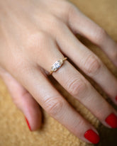 Moval Diamond Transformation Ring on model.