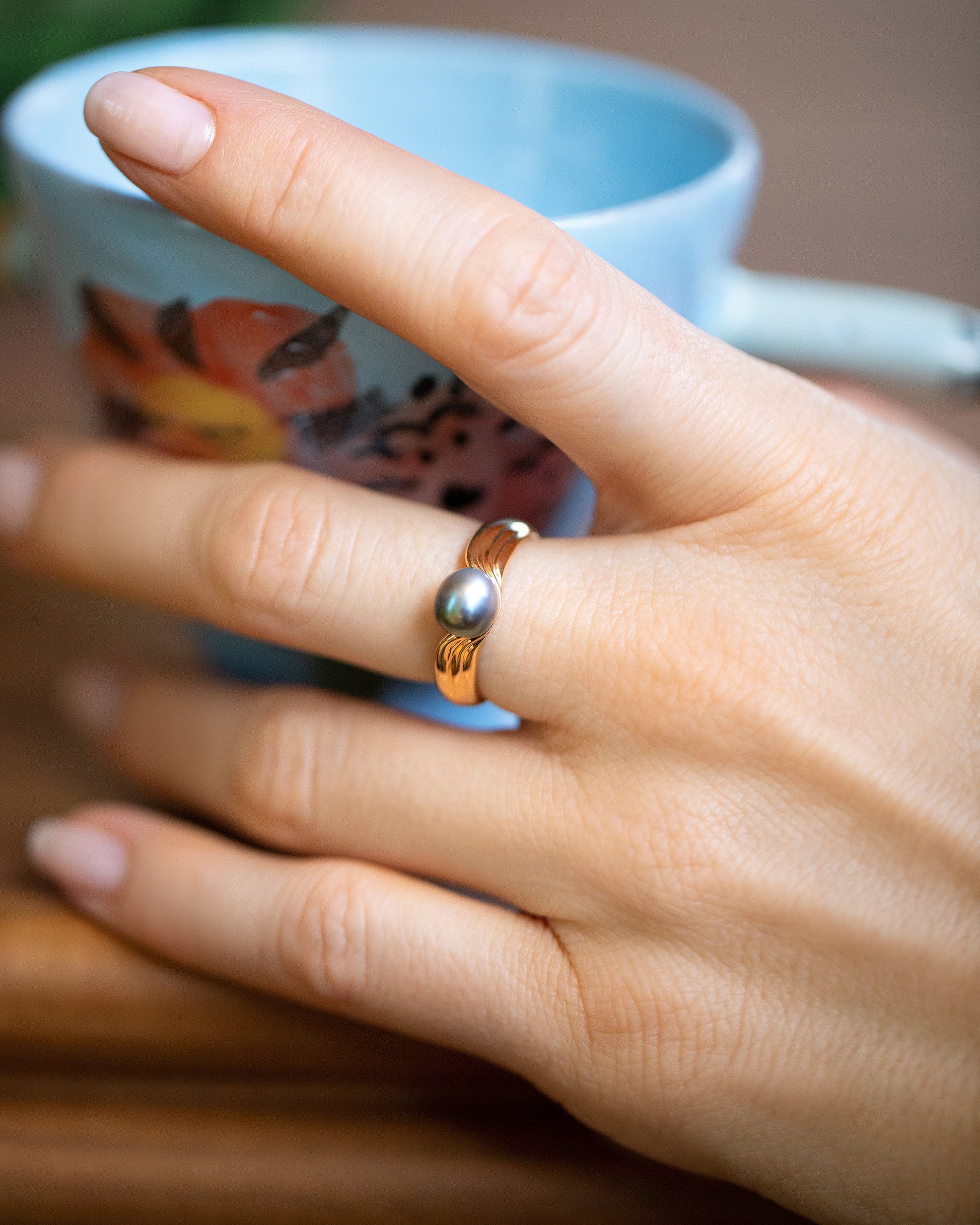 Scylla Ring on model.