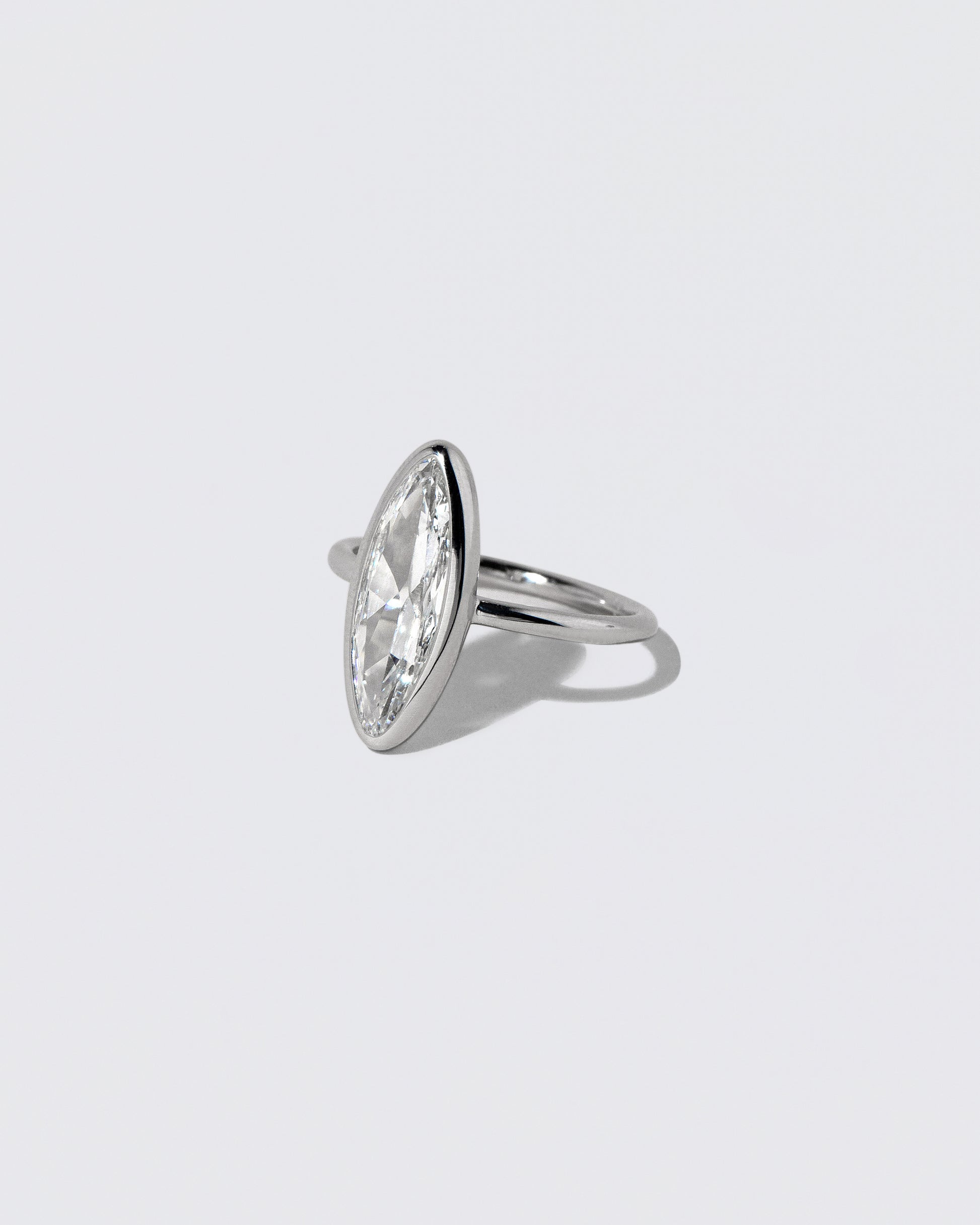 View from the side of the Supernova Ring on light color background.