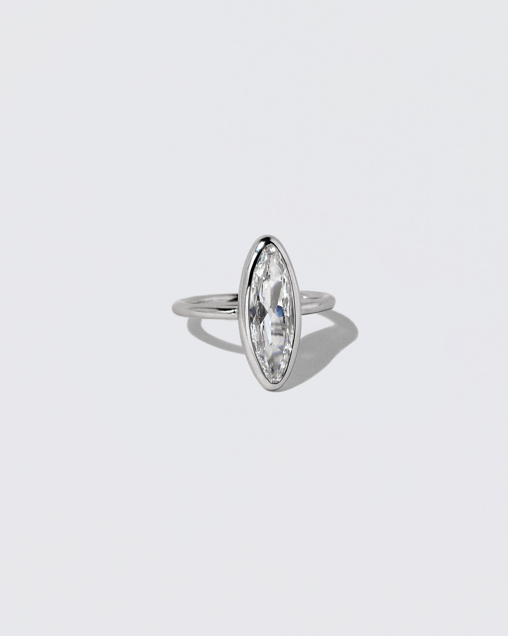 View from the side of the Supernova Ring on light color background.