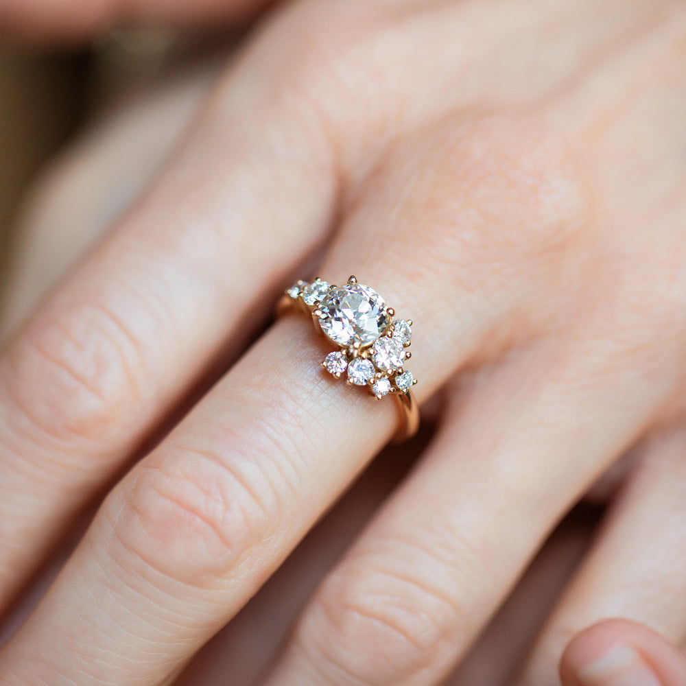 product_details::Diamond Vega Ring on light color background.