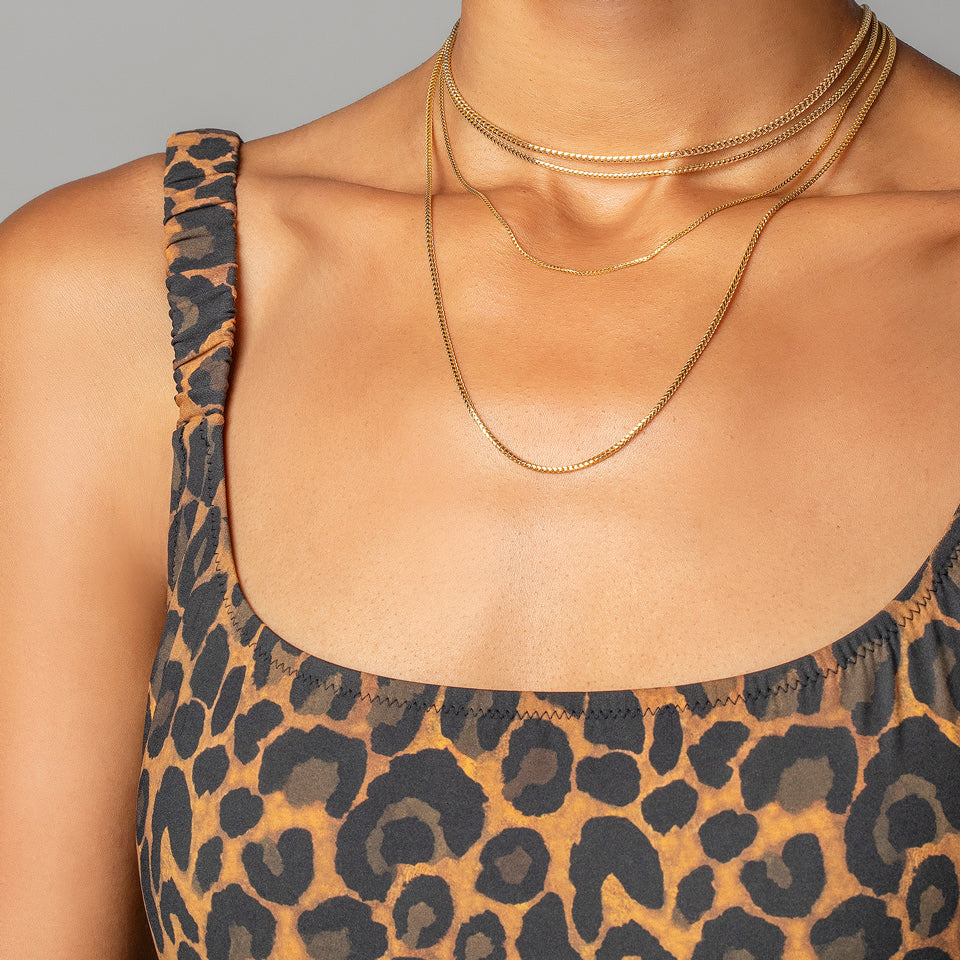product_details::Ritual Chain Necklace on model.
