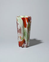 Stories of Italy Large Spring Nougat Bucket Vase on light color background.
