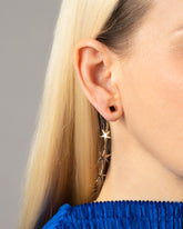 Verve Star Earring Jackets on model.