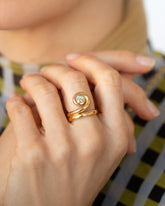 Moon's Path Ring on model.