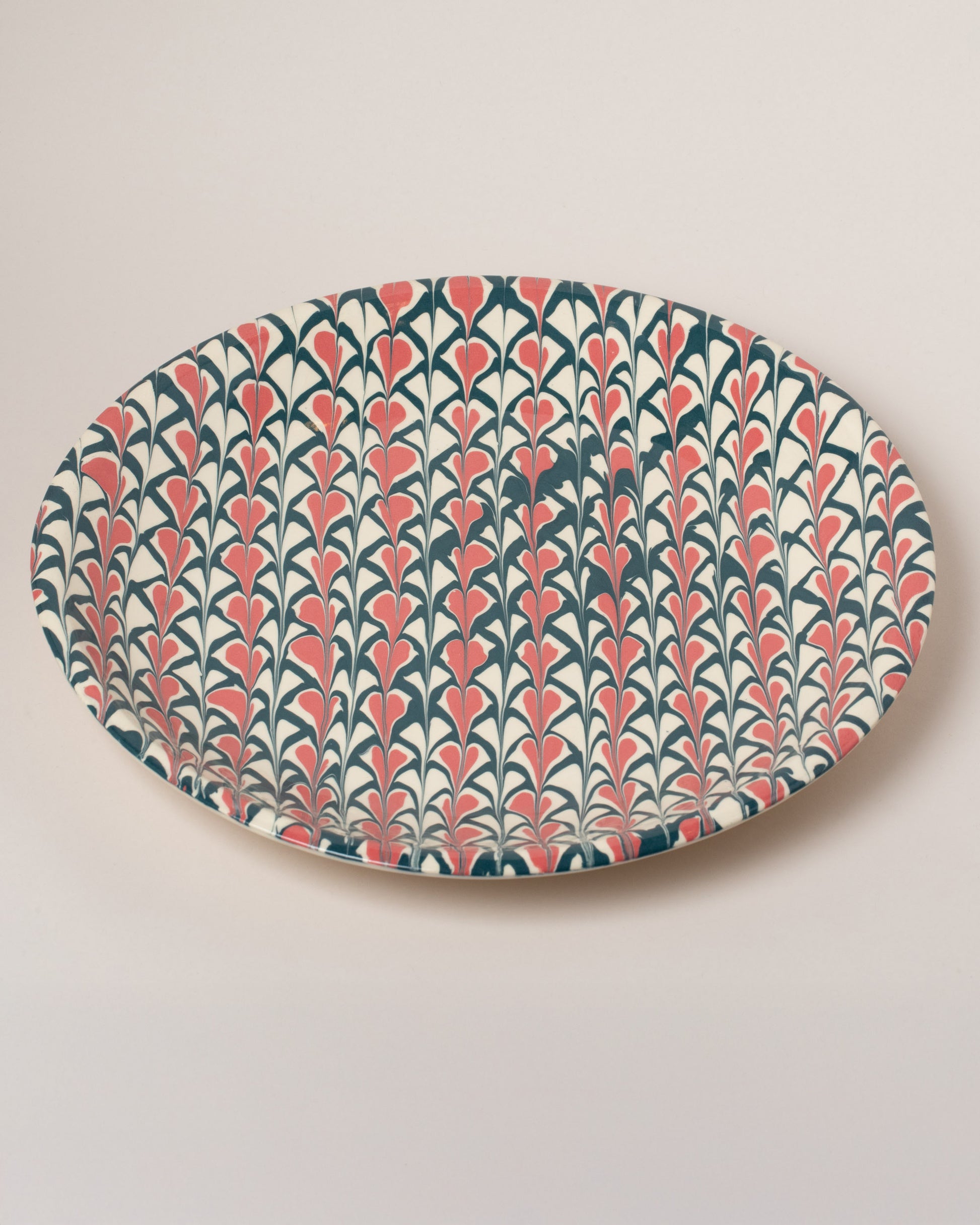 Morgan Levine Spade Platter on light color background.
