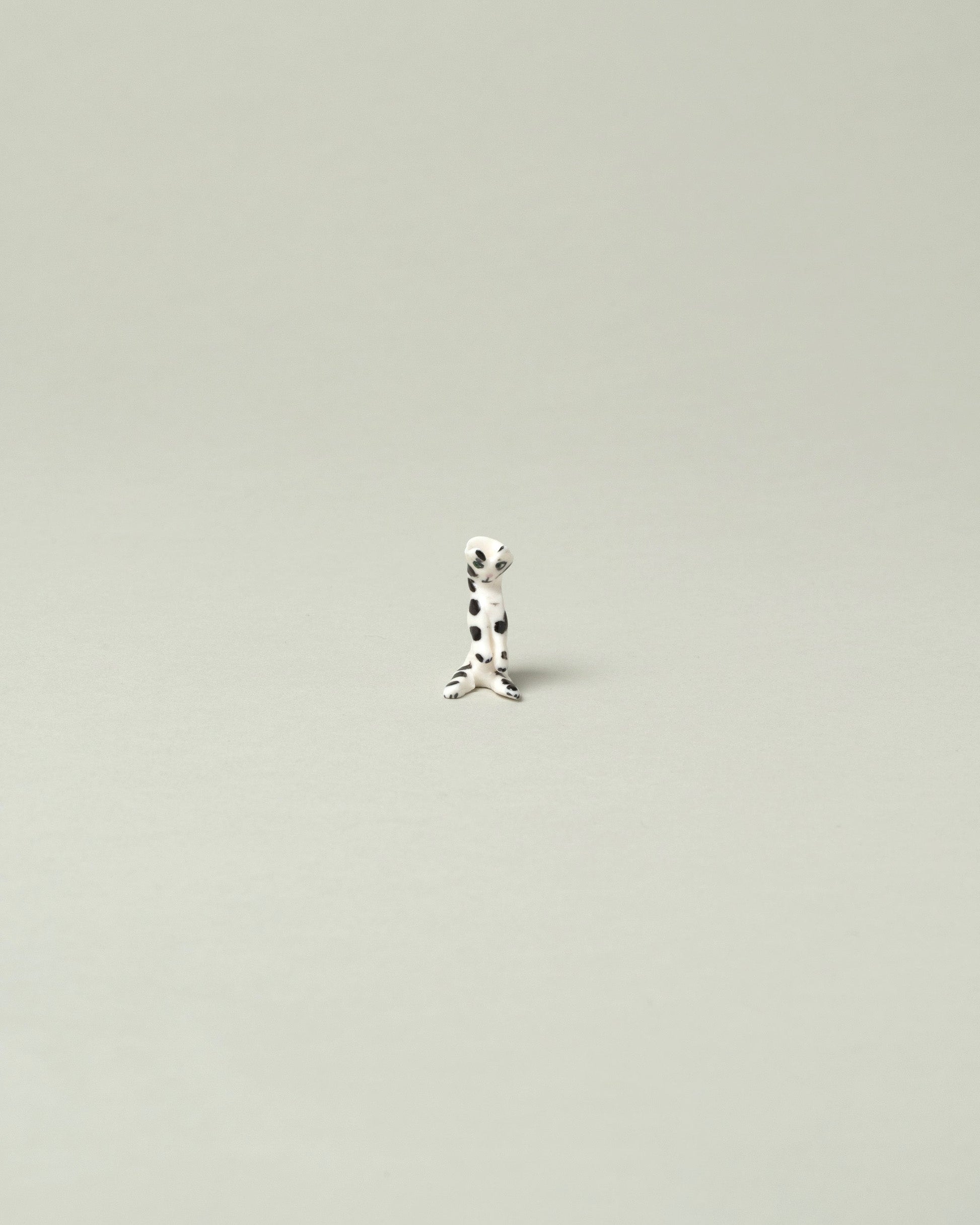 Eleonor Boström Black Spots Mini Cat Vase on light color background.