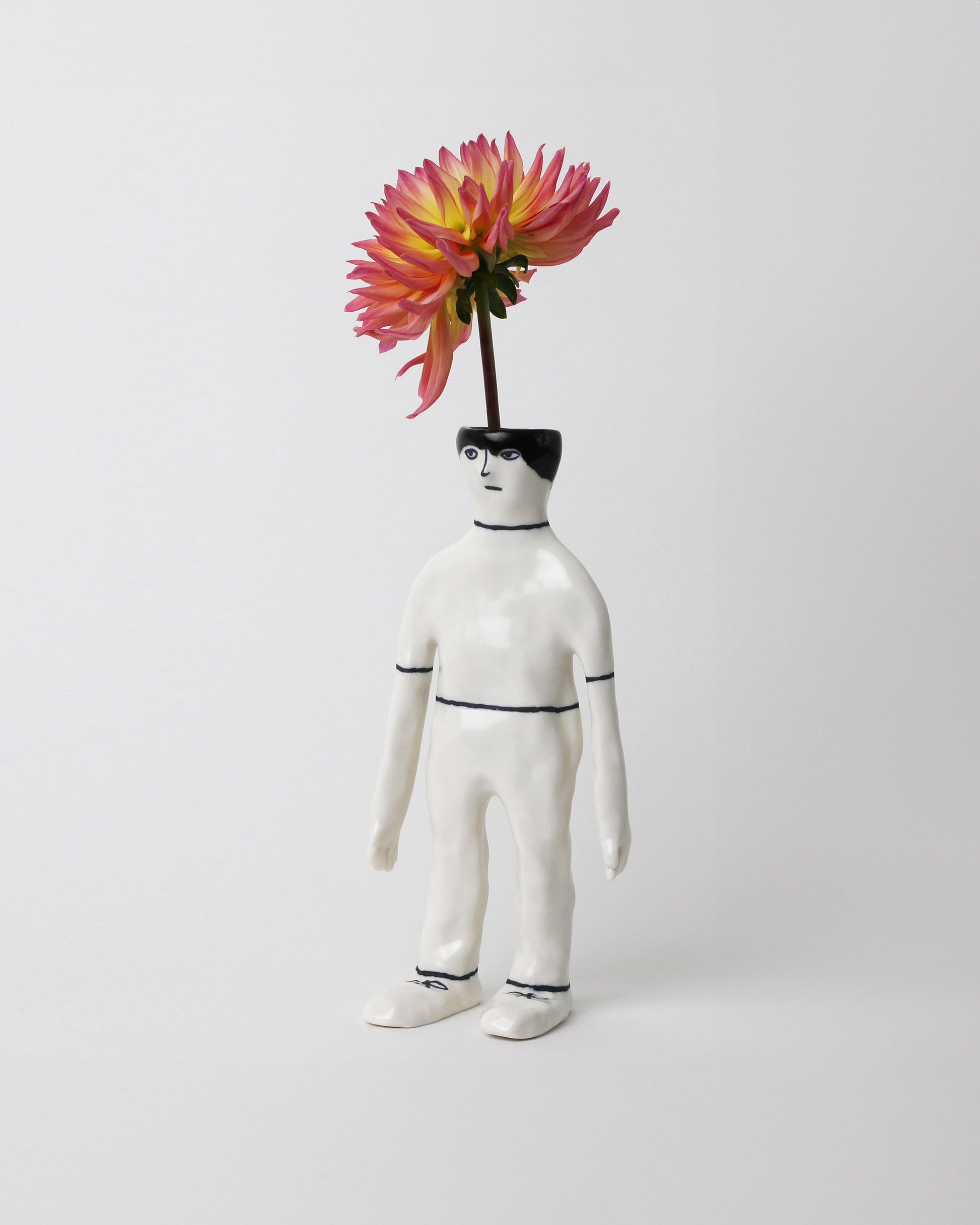 Eleonor Boström Standing PARK Guy Vase on light color background. Flower not included.