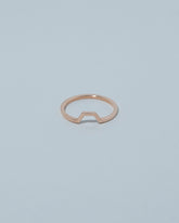 14k Rose Gold Bridge Band on light color background.