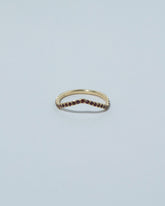 Gold Garnet Low Peak Band on light color background.